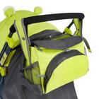 Санки коляска Nika Kids «Ника Детям НД 7-6», рисунок с жирафом, лимонные, механизм качания - Фото 5