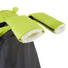 Санки коляска Nika Kids «Ника Детям НД 7-6», рисунок с жирафом, лимонные, механизм качания - Фото 6