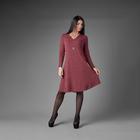 Платье женское, цвет меланж бордовый, размер 46 - Фото 1