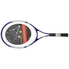 Ракетка для большого тенниса тренировочная, в чехле, синяя - Фото 2