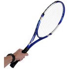 Ракетка для большого тенниса, взрослая, тренировочная, алюминий 27', в чехле, синяя - Фото 4