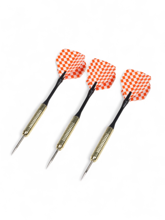 Дротики для дартса ONLYTOP, 3 шт., металлический наконечник, вес 16 г, цвет МИКС - Фото 1