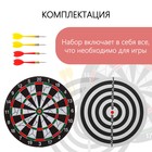 Дартс, мишень диаметром 30 см, 4 дротика - Фото 2