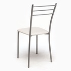 Стул для кухни Клик Мебель «Хлоя», искусственная кожа, цвет металлик/белый - Фото 4