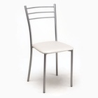 Стул для кухни Клик Мебель «Хлоя», искусственная кожа, цвет металлик/белый - Фото 5