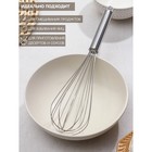 Венчик для взбивания Доляна «Стандарт», 30×6.5 см, нержавеющая сталь, серебристый - Фото 1