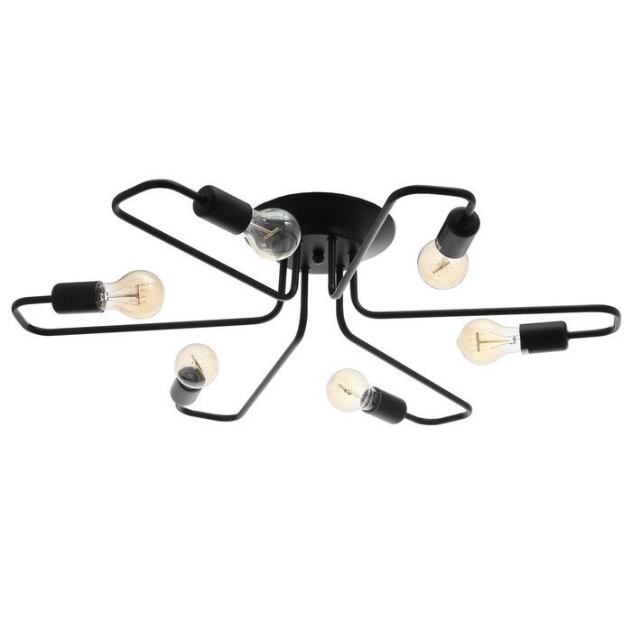 Люстра «Клауд» 6×40 Вт E27 черный 82×82×16 см BayerLux