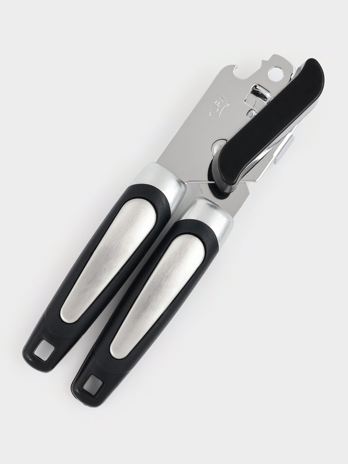 Нож консервный Доляна «Элим», 20 см, чёрный - Фото 1