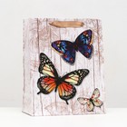 Пакет ламинированный "Бабочки" 26x32x12 - фото 319864602