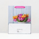 Пакет ламинированный "Нежные тюльпаны" 26x32x12 - Фото 2