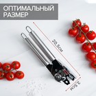 Консервный нож Доляна «Металлик», 20.5 см, серебристый - Фото 2