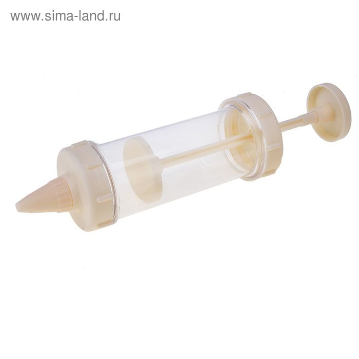 Шприц кондитерский, с 7 насадками, прозрачный - Фото 1