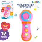 Музыкальная игрушка «Микрофон», свет, звук, МИКС - Фото 1