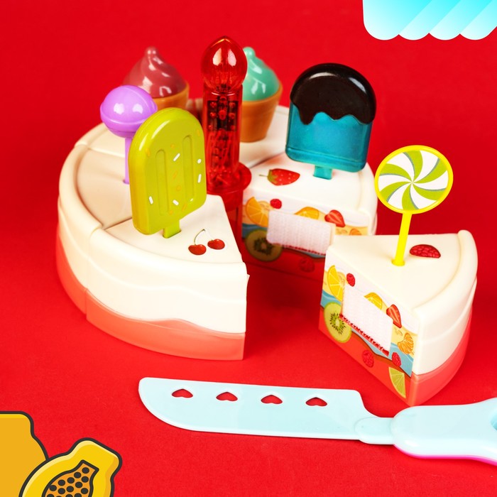 Игровой набор «Вкусный тортик», световые и звуковые эффекты - фото 1877555283