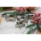 Формы для печенья новогодние Доляна «Звёздочка», набор 5 шт., металл, серебристые - Фото 8