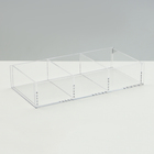Подставка для презентации, 3 ячейки, 20.3×10.2×3.8 см, оргстекло 2 мм - Фото 3
