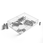 Подставка для презентации, два отделения 20.3×15.4×3.8 см, оргстекло 2 мм, В ЗАЩИТНОЙ ПЛЁНКЕ - Фото 3