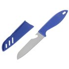 Нож для овощей кухонный, лезвие 9,5 см, чехол, цвет МИКС - Фото 1