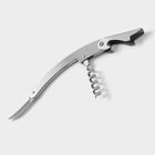 Штопор для вина складной Доляна Steel, h=11 см, серебристый - Фото 4