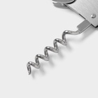 Штопор для вина складной Доляна Steel, h=11 см, серебристый 580360 - фото 319773414