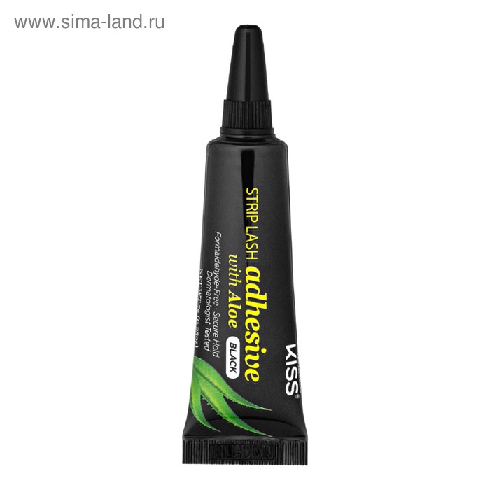 Клей для накладных ресниц Kiss Strip Lash Adhesive, с алоэ, чёрный - Фото 1