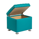 Пуф «Вега», с ящиком для хранения, 430×480×430 мм, цвет бирюзовый - фото 118593536 Пуф «Вега», с ящиком для хранения, 430×480×430 мм, цвет бирюзовый - фото 118593536