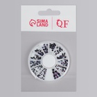 Стразы фигурные для декора «Ассорти», чёрные, голографические - Фото 6