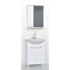 Комплект мебели для ванной комнаты "Гармония 55": тумба с раковиной + зеркало-шкаф - фото 2331696