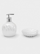 Набор для ванной «Ариэль», 2 предмета, дозатор 480 мл, мыльница, белый перламутровый - Фото 1