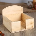 Салфетница деревянная, 15×15×12 см, сосна - Фото 1