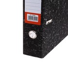 Папка-регистратор 75 мм, А4, Calligrata, эконом мрамор, черная, МИКС - Фото 5
