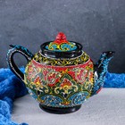 Чайник Риштанская керамика "Самарканд", 1 л, разноцветный микс - фото 318639634