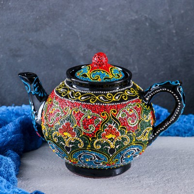 Чайник заварочный Риштанская Керамика «Самарканд», 1 л, МИКС