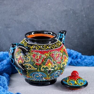 Чайник заварочный Риштанская Керамика «Самарканд», 1 л, МИКС