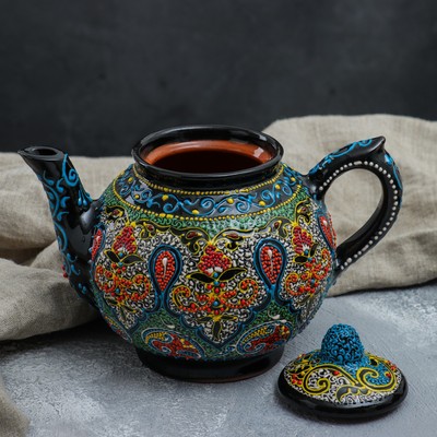 Чайник заварочный Риштанская Керамика «Самарканд», 1 л, МИКС