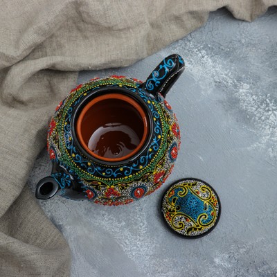 Чайник заварочный Риштанская Керамика «Самарканд», 1 л, МИКС