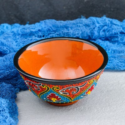 Пиала чайная Риштанская Керамика «Самарканд», 200 мл, d=11 см, МИКС