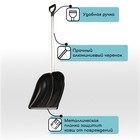 Лопата для уборки снега, пластиковый ковш 410×418 мм, оцинкованная планка, алюминиевый черенок, «Метель» - Фото 3