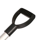 Лопата для уборки снега, пластиковый ковш 410×418 мм, оцинкованная планка, алюминиевый черенок, «Метель» - Фото 9