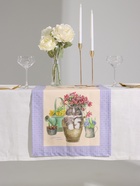 Дорожка на стол «Этель. Уютные коты», 40×146 см, 100% хлопок, саржа 190 г/м², бежевая/синяя - Фото 2