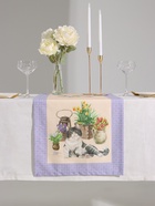 Дорожка на стол «Этель. Уютные коты», 40×146 см, 100% хлопок, саржа 190 г/м², бежевая/синяя - Фото 1