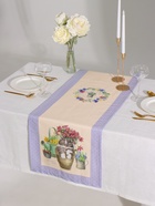 Дорожка на стол «Этель. Уютные коты», 40×146 см, 100% хлопок, саржа 190 г/м², бежевая/синяя - Фото 3