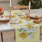 Дорожка на стол «Этель. Солнечные цветы», 40×146 см, 100% хлопок, саржа 190 г/м² - Фото 2