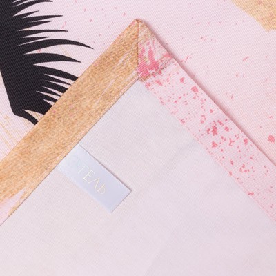 Дорожка на стол Этель Hello beautiful 30×70 см, 100% хлопок, саржа 190 г/м², розовая