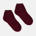 Носки женские махровые укороченные Collorista, размер 23, цвет бордо - Фото 1