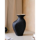 Ваза керамическая "Луна", настольная, матовая, чёрная, 38 см - Фото 2