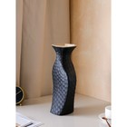 Ваза керамическая "Луна", настольная, матовая, чёрная, 38 см - Фото 4