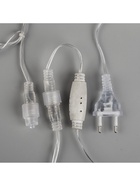 Гирлянда «Бахрома» 3 × 0.6 м, IP44, УМС, прозрачная нить, 160 LED, свечение жёлтое, мерцание белым, 220 В - Фото 8
