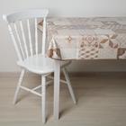 Скатерть на нетканой основе многоразовая с бейкой «Геометрия», 135×110 см, цвет коричневый - Фото 2