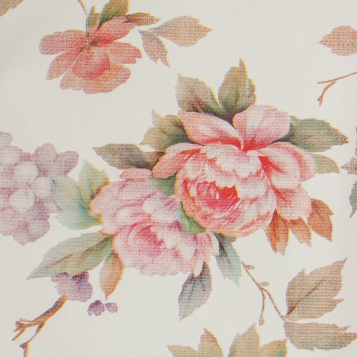 Скатерть на нетканой основе многоразовая с бейкой «Розы», 135×180 см, цвет бежевый - фото 1905605789
